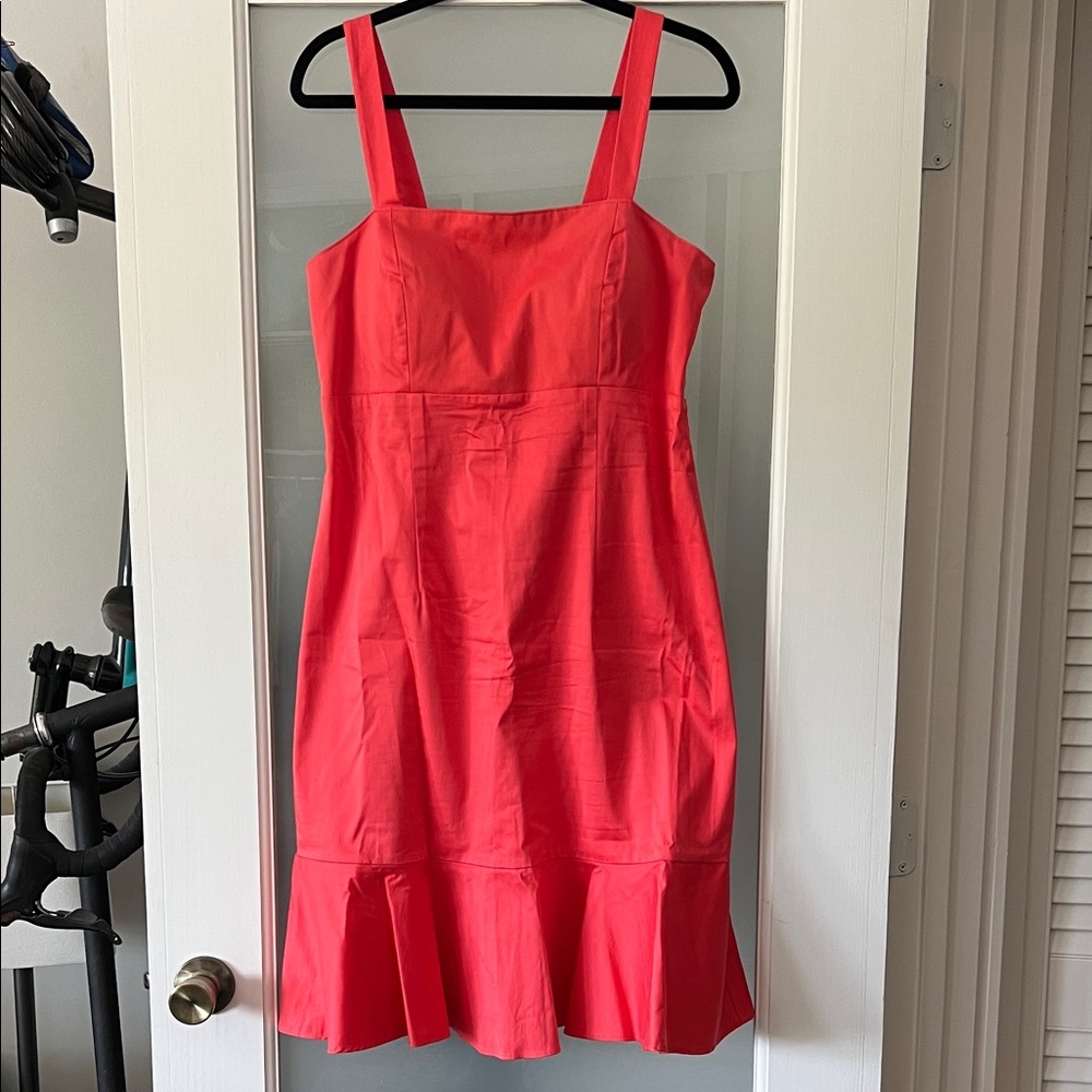 Madison Leigh Coral Midi Dress
